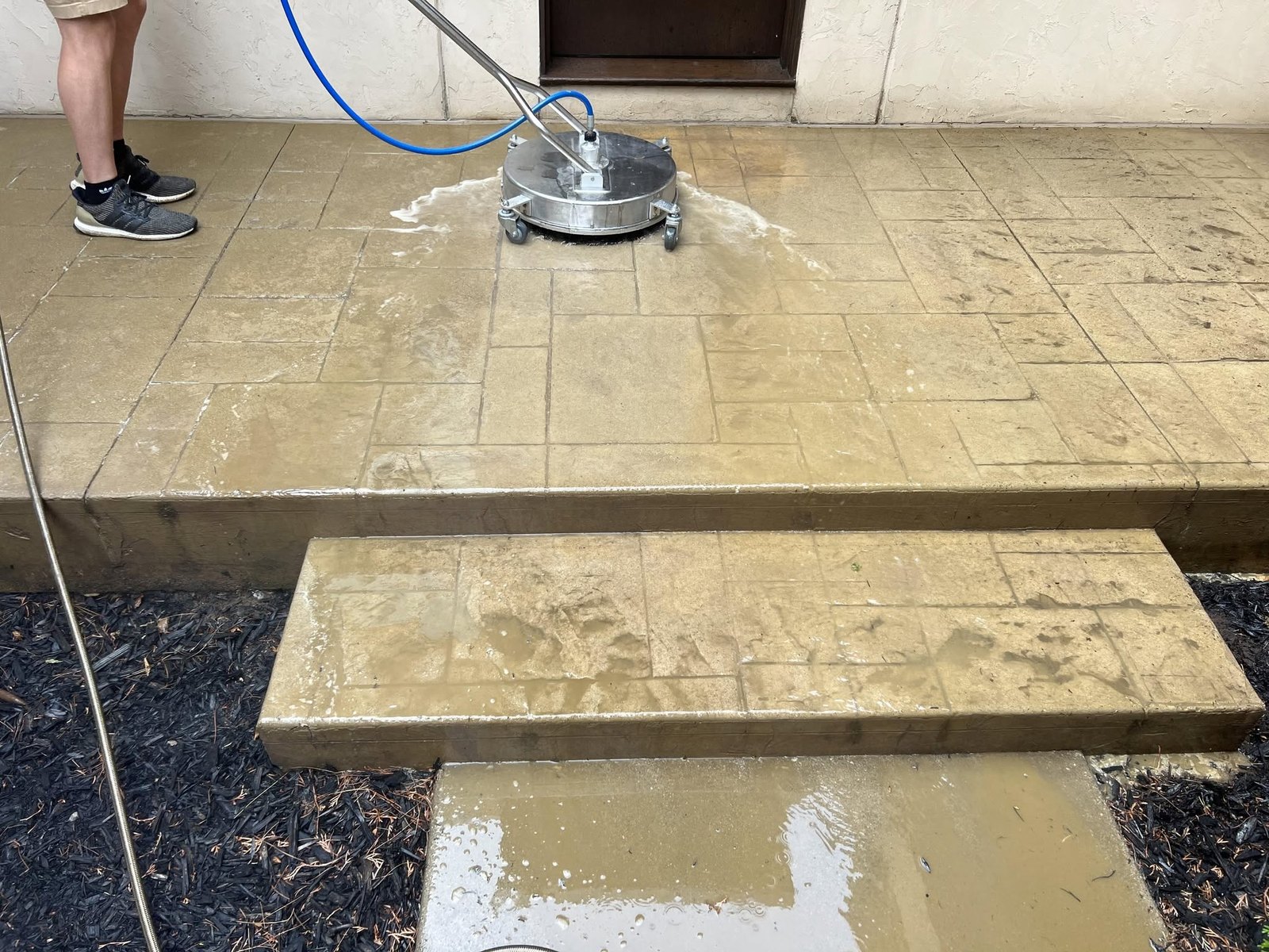 Patio surface cleaning by Jack's PowerWashing near Holland, Michigan